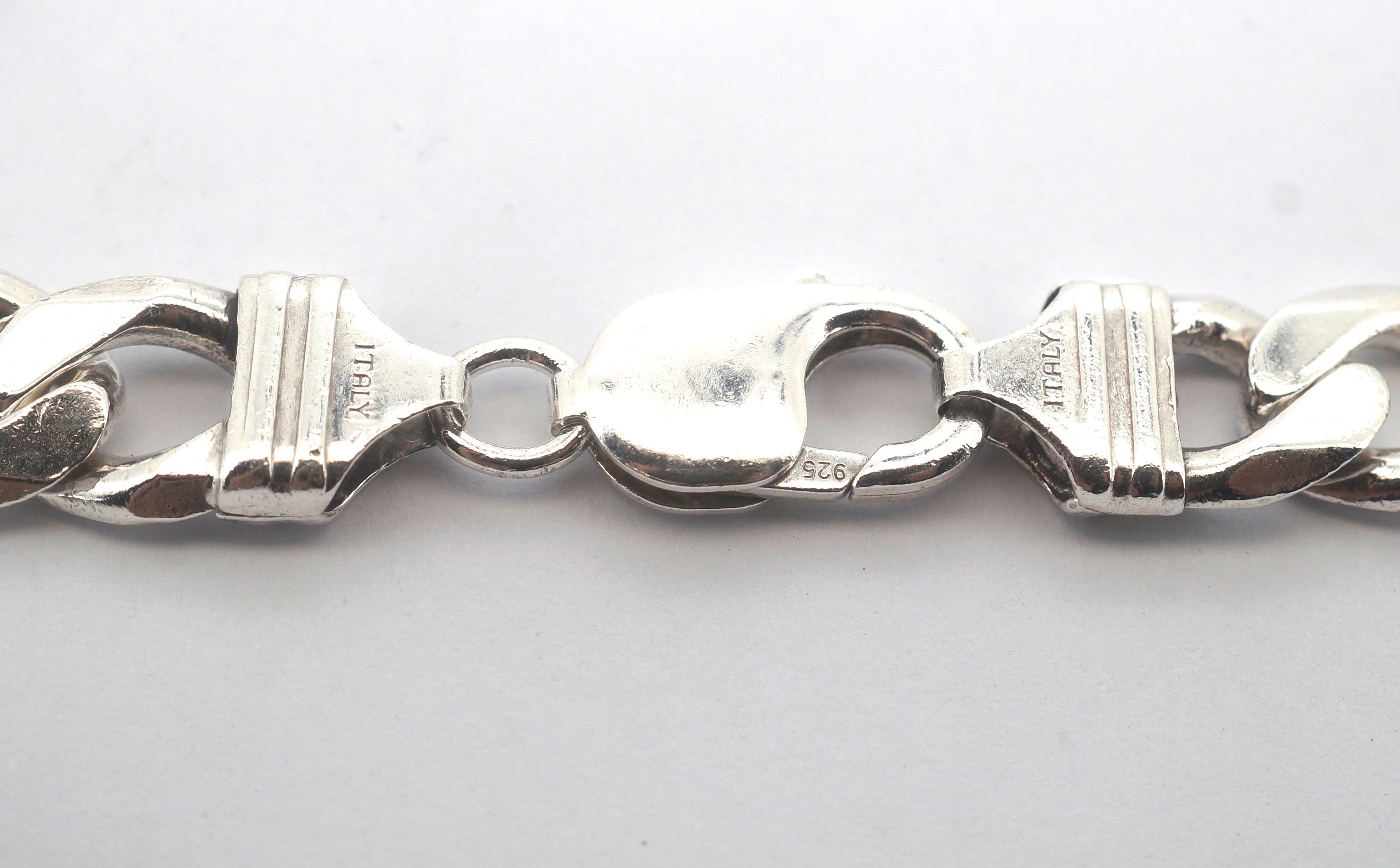 Men's 925 Silver Curb Link Necklace (50cm, 83.4g) - 506848
