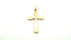 9ct Yellow & White Gold Cross Pendant - 503718