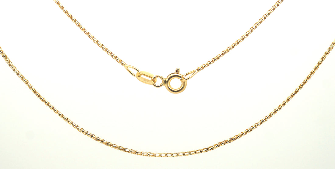 Unisex 18ct Yellow Gold Necklace (43cm) - 503010