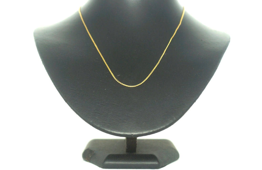 Unisex 18ct Yellow Gold Necklace (43cm) - 503010