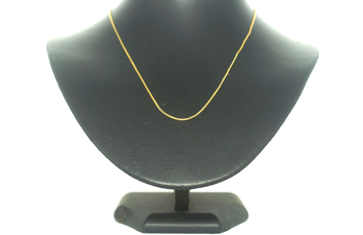 Unisex 18ct Yellow Gold Necklace (43cm) - 503010