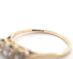 Ladies Solid 9CT Yellow Gold Ring W/Cubic Zirconia (Size M) - 507477