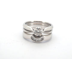 Ladies 18CT White Gold Rosendorf Engagement Trilogy Set - 503992