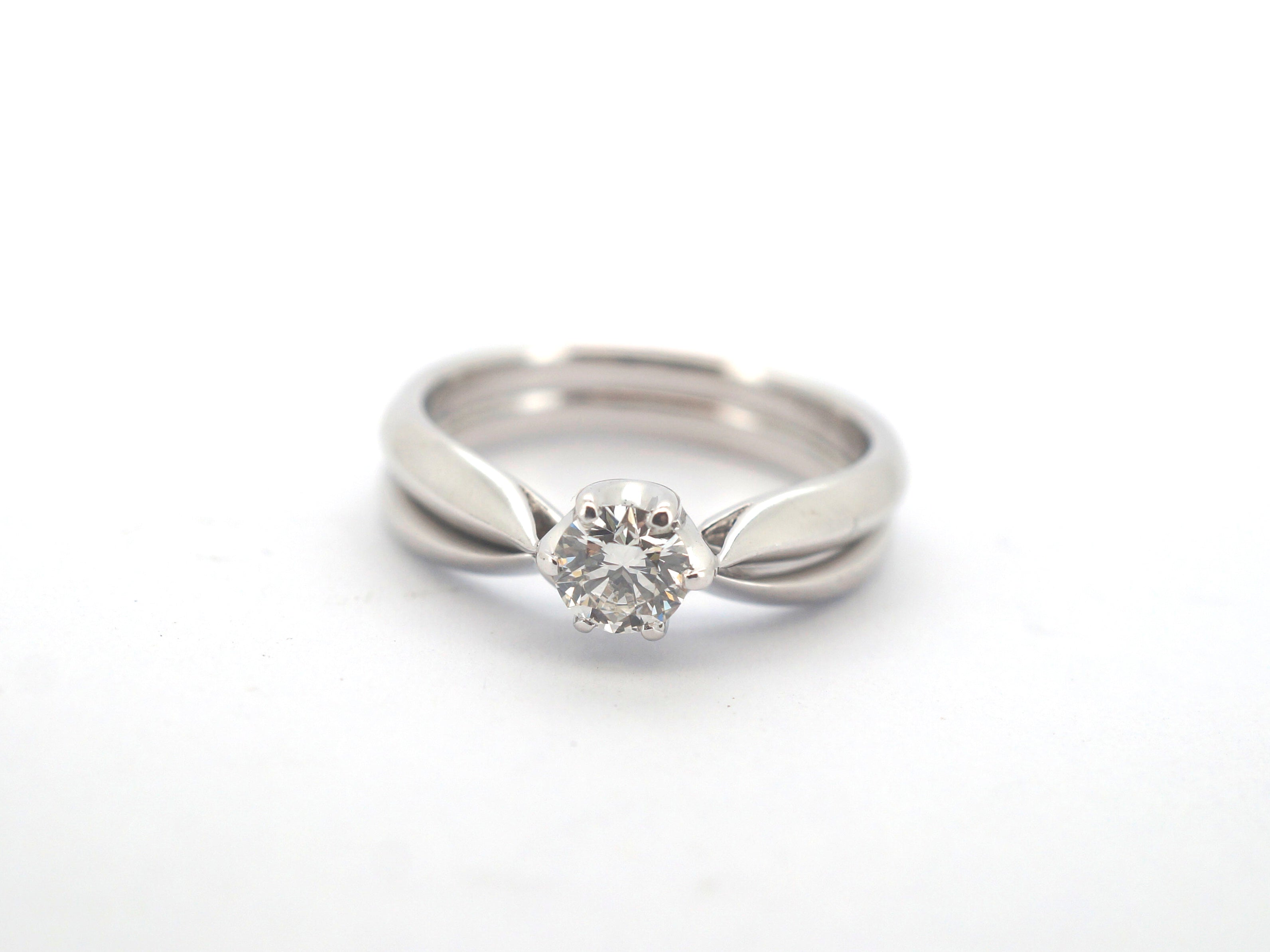 Ladies 18CT White Gold Rosendorf Engagement Trilogy Set - 503992