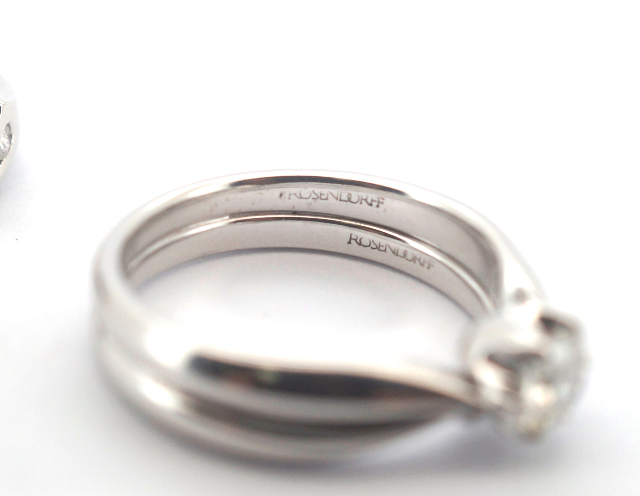 Ladies 18CT White Gold Rosendorf Engagement Trilogy Set - 503992