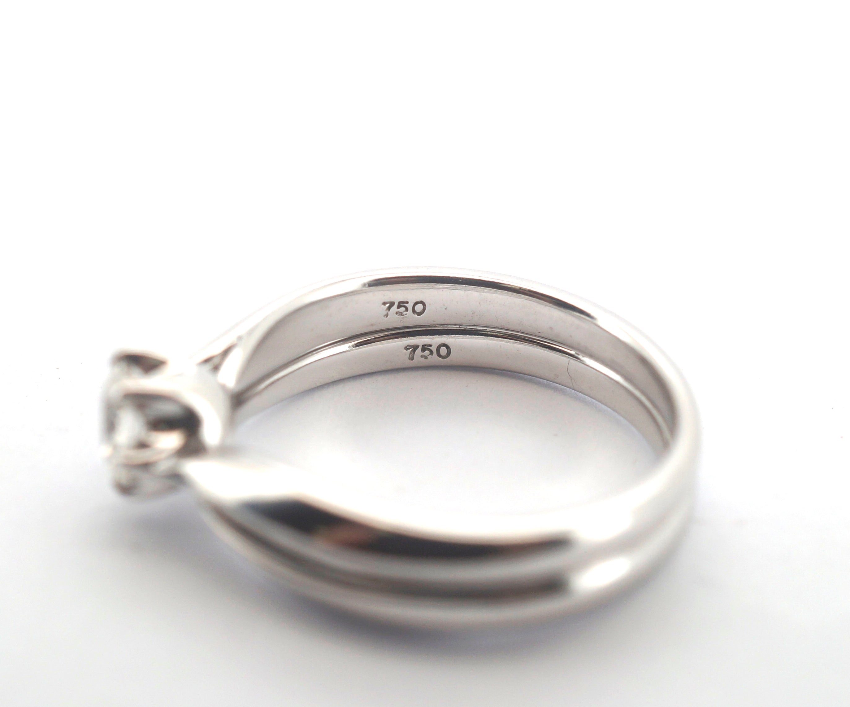 Ladies 18CT White Gold Rosendorf Engagement Trilogy Set - 503992