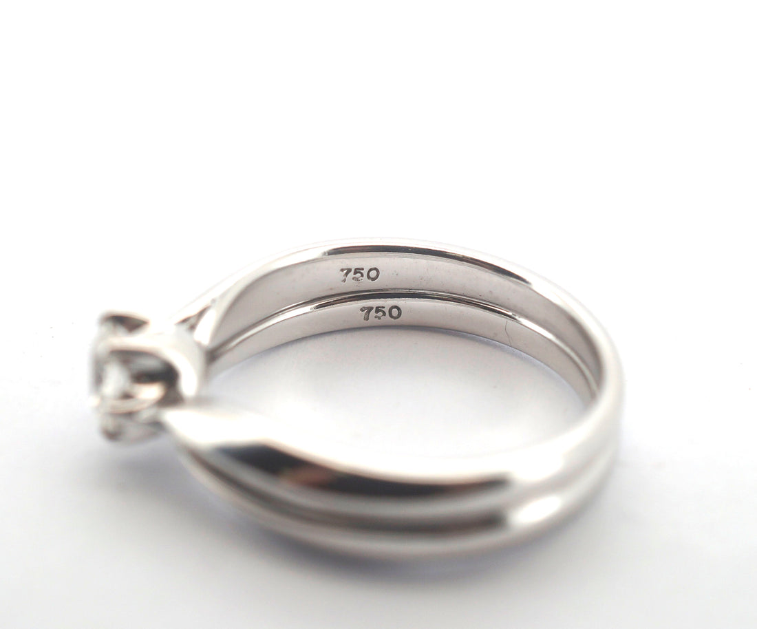 Ladies 18CT White Gold Rosendorf Engagement Trilogy Set - 503992