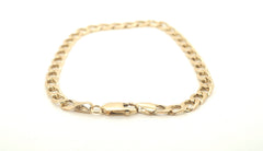 9ct Yellow Gold Curb Link Bracelet (23cm) - 502780