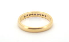 Unisex 18ct Yellow Gold & Diamond Eternity Ring (Size M1/2) - 506204