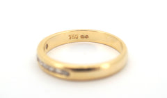 Unisex 18ct Yellow Gold & Diamond Eternity Ring (Size M1/2) - 506204