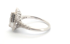 9ct White Gold Pear Cluster Diamond Ring (Size O) - 504175