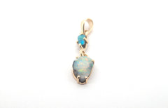 9ct Yellow Gold & Australian Boulder Opal Pendant - 504242