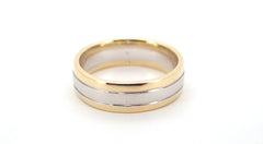 Mens 9ct Two-Tone Diamond Ring (Size Y) - 508242