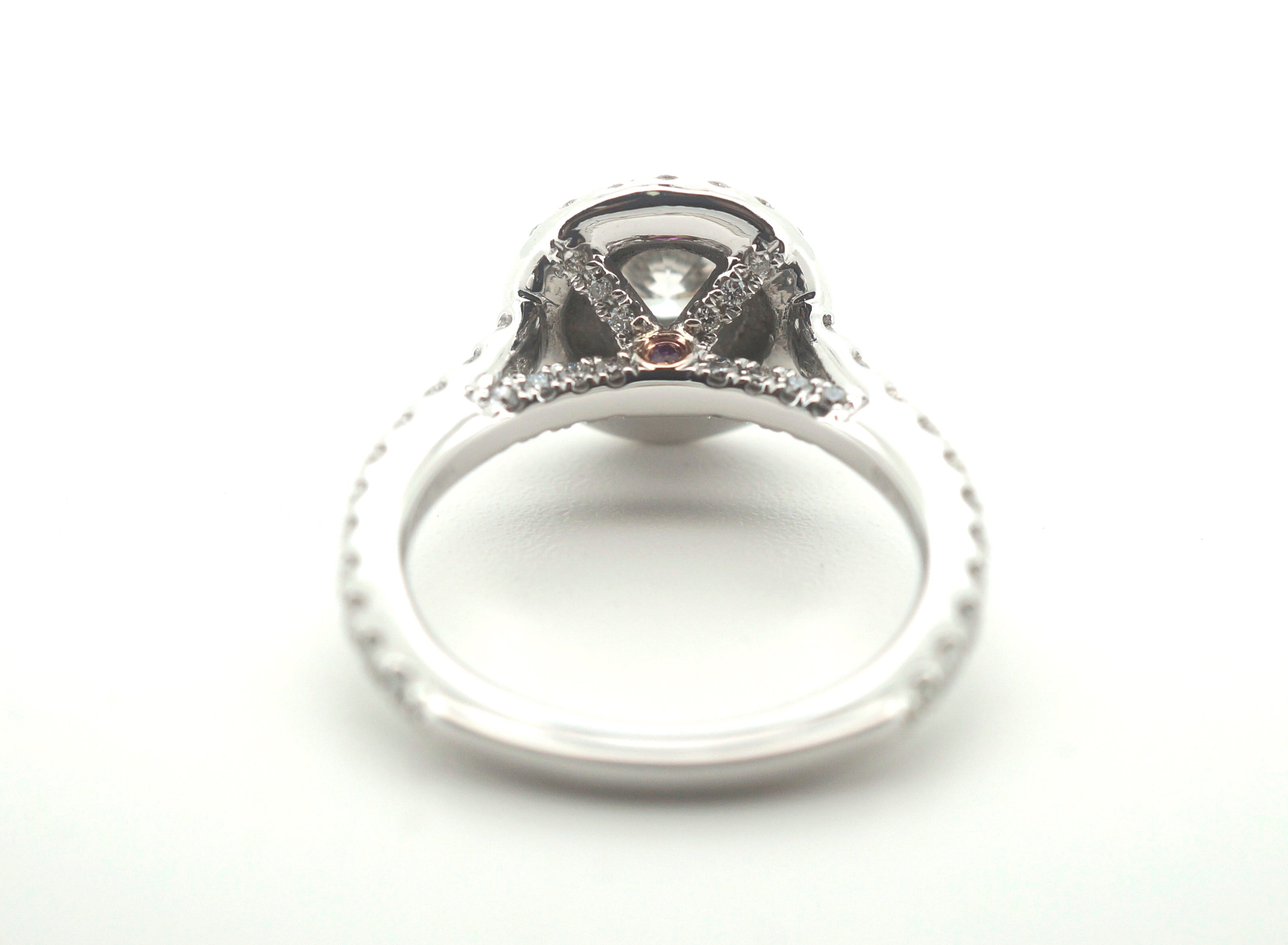 Ladies Stunning Michael Hill 14CT White Gold Diamond Engagement Ring (Size: I 1/2) - 500783