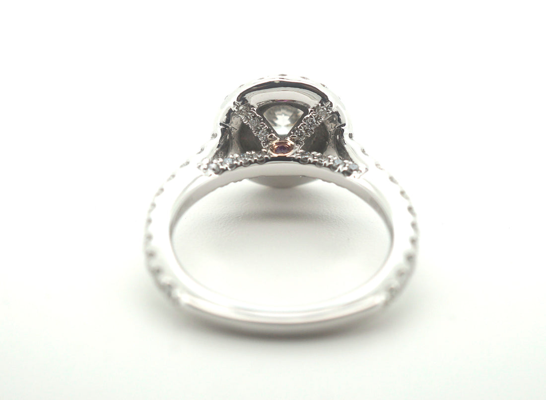 Ladies Stunning Michael Hill 14CT White Gold Diamond Engagement Ring (Size: I 1/2) - 500783