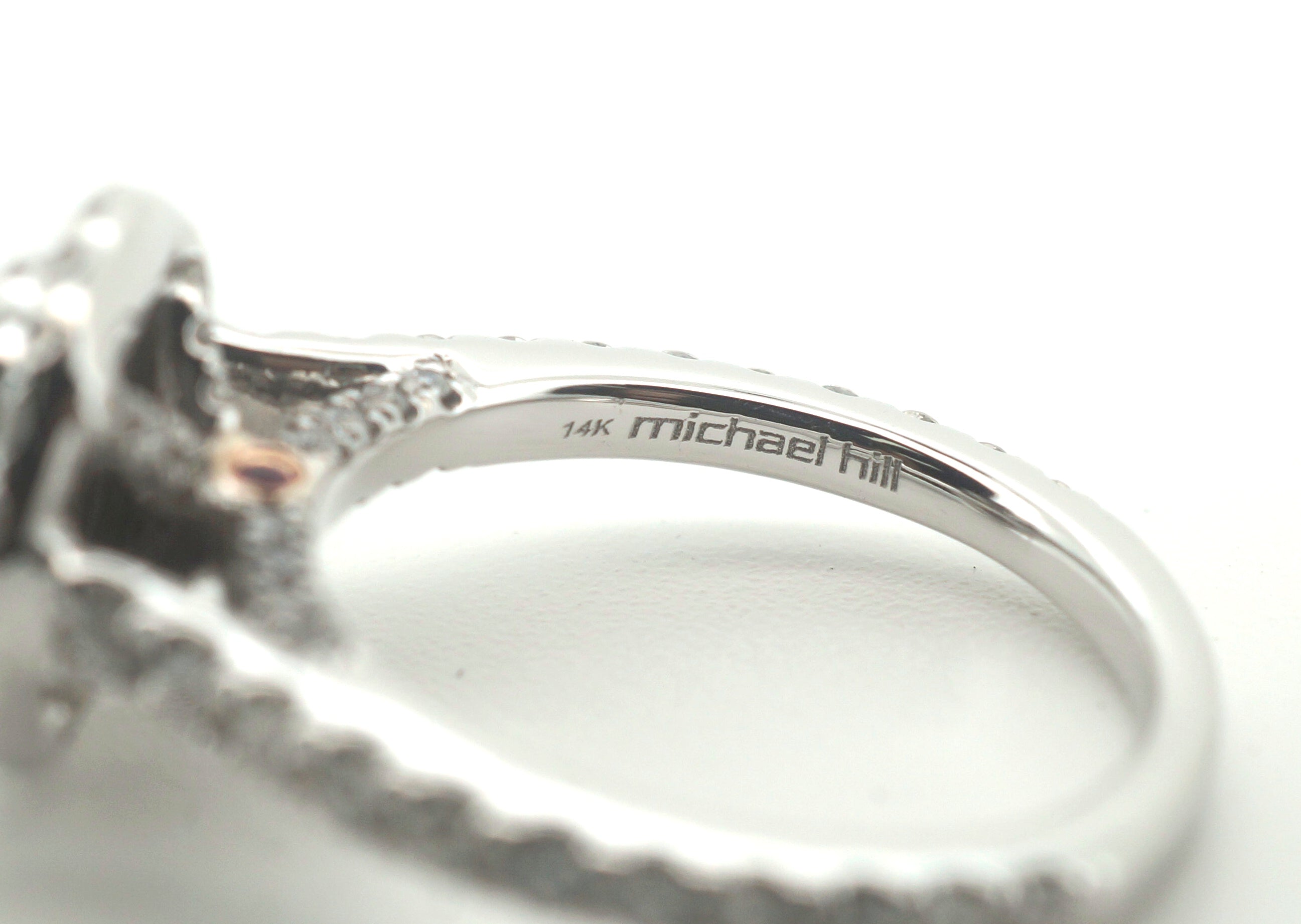 Ladies Stunning Michael Hill 14CT White Gold Diamond Engagement Ring (Size: I 1/2) - 500783