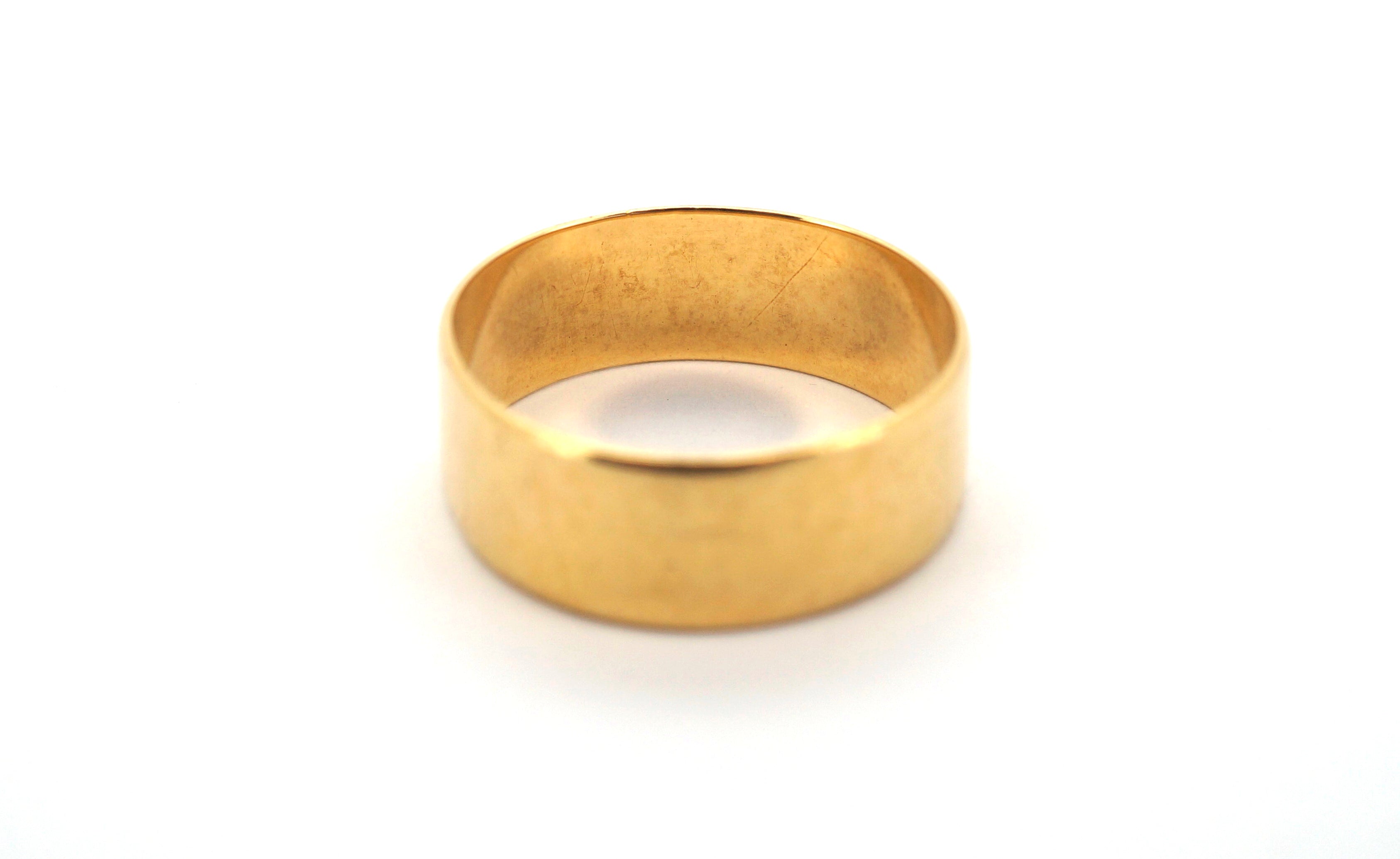 Unisex 18CT Yellow Gold Plain Ring 6.05g - 508265