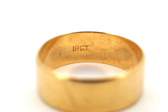 Unisex 18CT Yellow Gold Plain Ring 6.05g - 508265