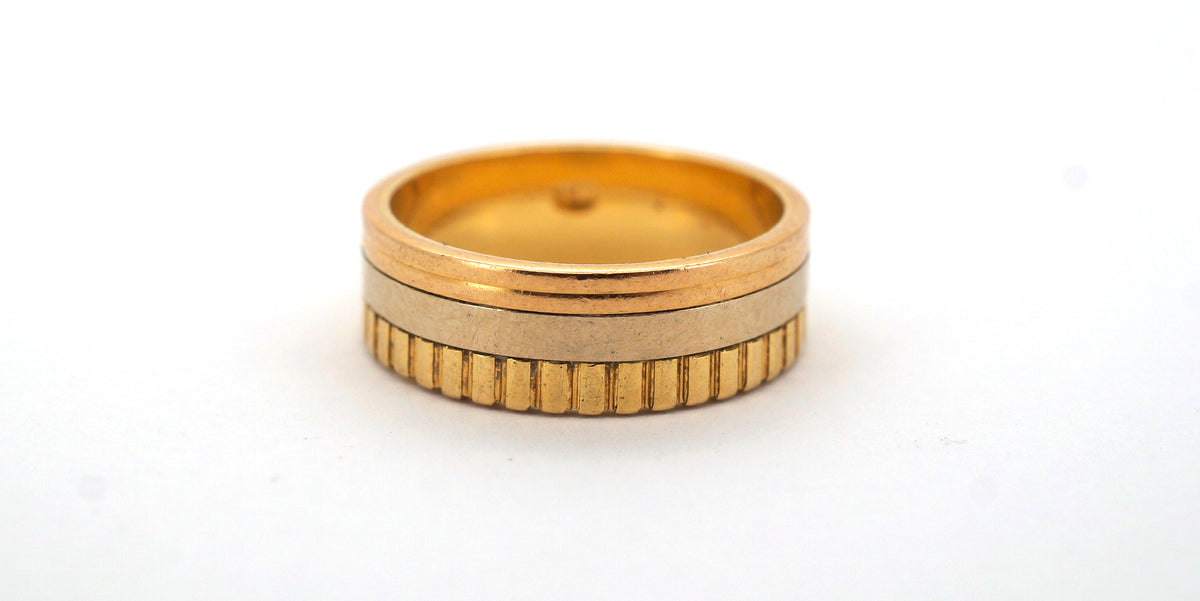 Mens 18CT Yellow Gold Plain Ring 6.25g - 508239