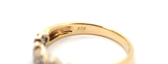 Ladies 9CT Yellow Gold 25 Diamond Set Ring 2.62g Size O w/ Valuation - 508123