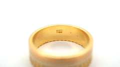 Mens 18CT Yellow Gold Plain Ring 6.25g - 508239