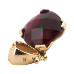 Ladies 9ct Yellow Gold Synthetic Ruby Pendant - 506414