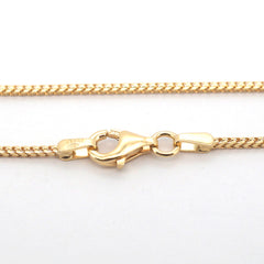 18ct Yellow Gold Box Snake Link Necklace & 18ct Thong (Australian) Themed Pendant - 507476