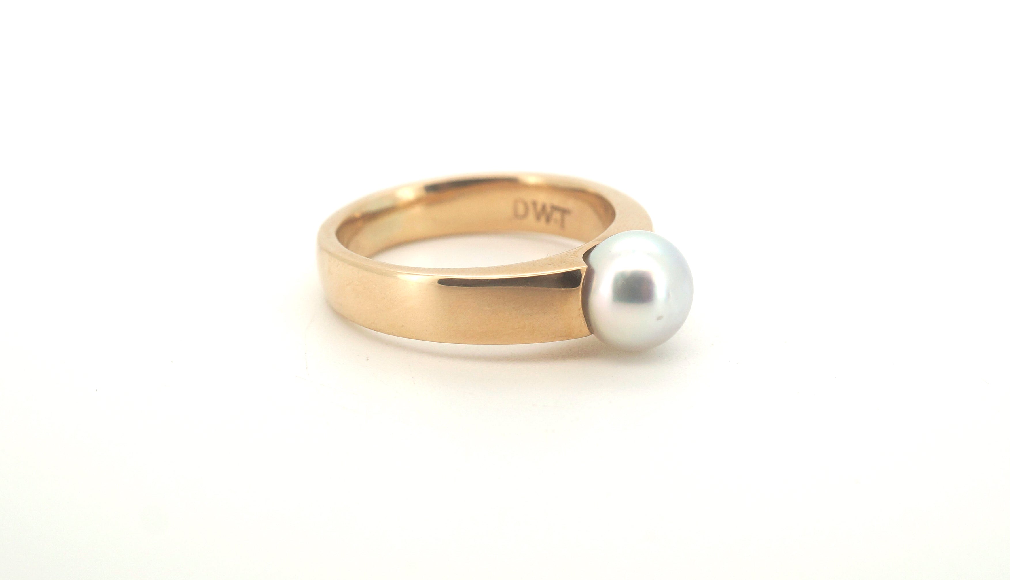 9ct Yellow Gold & Pearl Ring (Size Y) - 501587