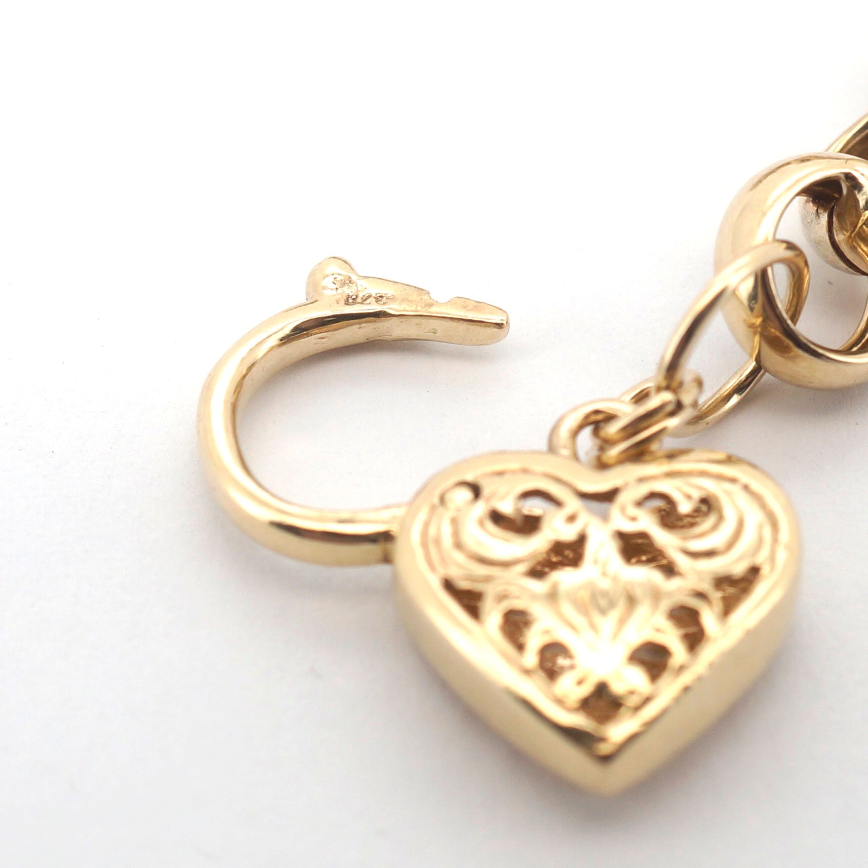 Ladies 9ct Yellow Gold Belcher Link Chain Bracelet (19cm) - 510003