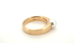 9ct Yellow Gold & Pearl Ring (Size Y) - 501587