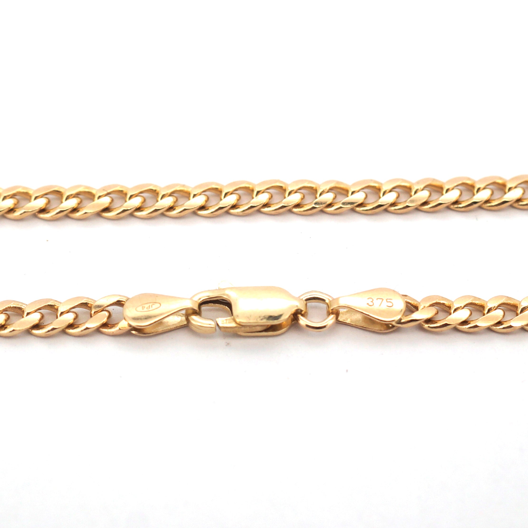 9ct Yellow Gold Lion Themed Pendant & 9ct Curb Link Necklace (56cm) - 510470