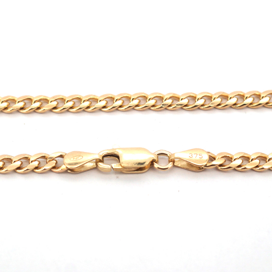 9ct Yellow Gold Lion Themed Pendant & 9ct Curb Link Necklace (56cm) - 510470
