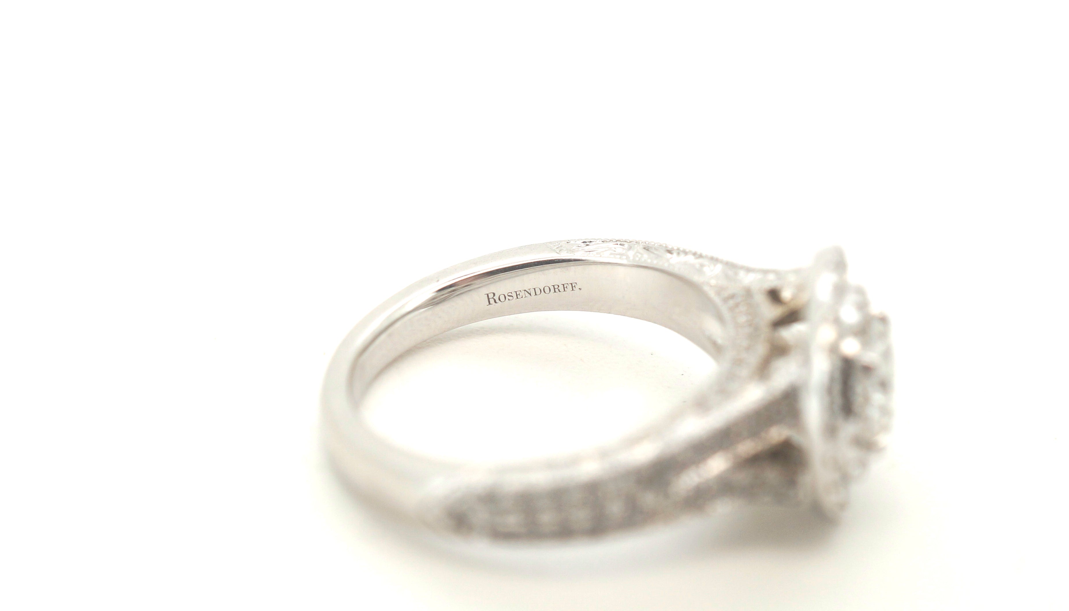 18ct White Gold Diamond Engagement Ring (Size I 1/2) - 500566