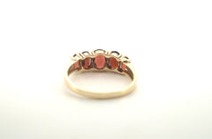 Ladies 9CT Yellow Gold Ring with Red stones (Size Q, 2.37g) - AD 503410
