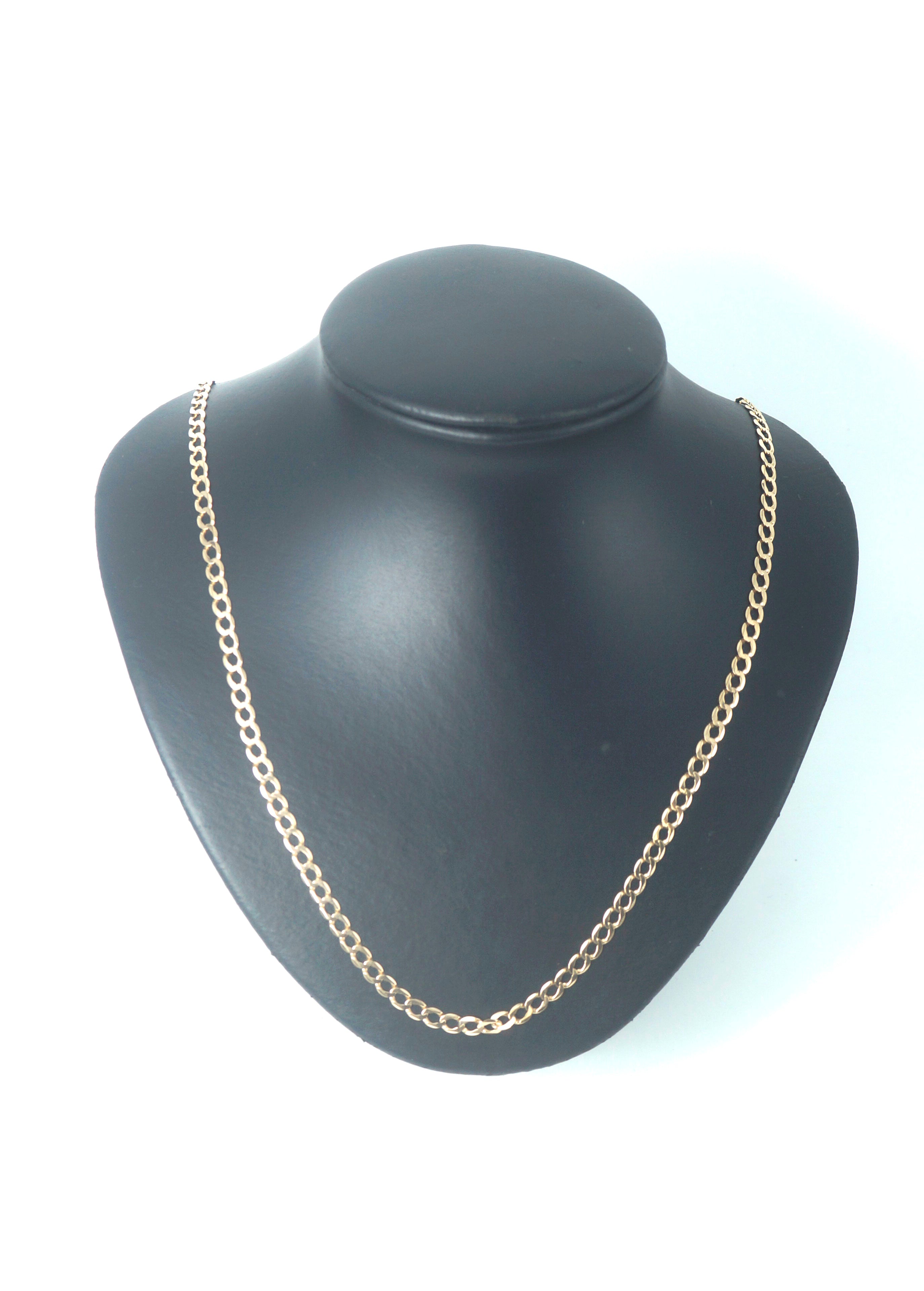 Yellow Gold 9CT Curb Link Necklace (70cm, 11.5g) - 503717
