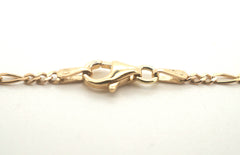 9CT Solid Yellow Gold Figaro Link Necklace (60cm,3.6g) - 500360
