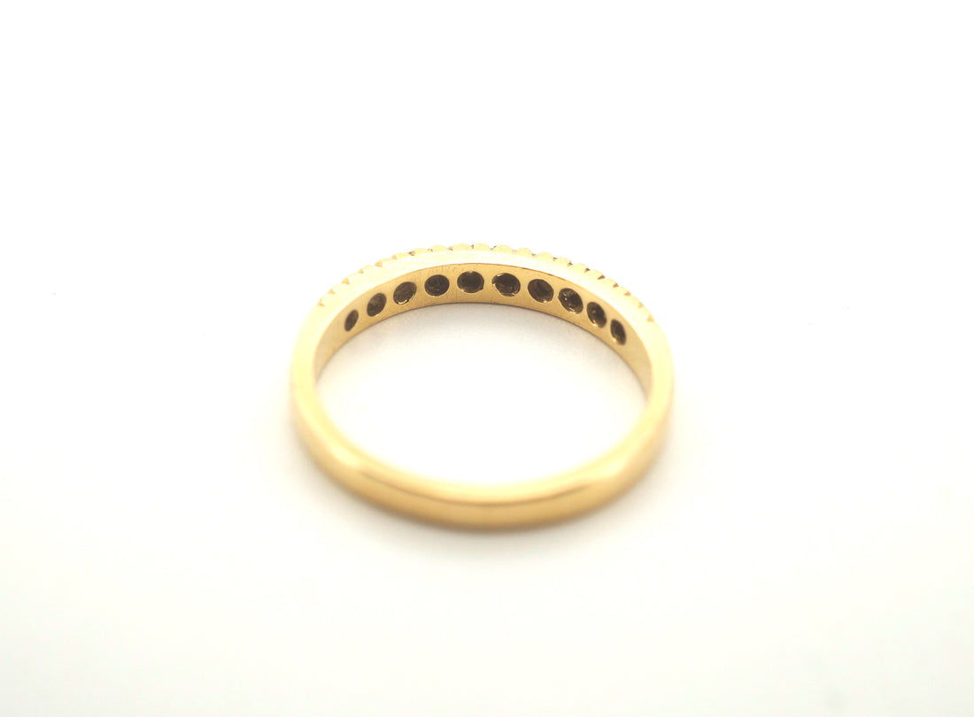Ladies Solid 18K Yellow Gold Diamond Ring (J 1/2) - 502066