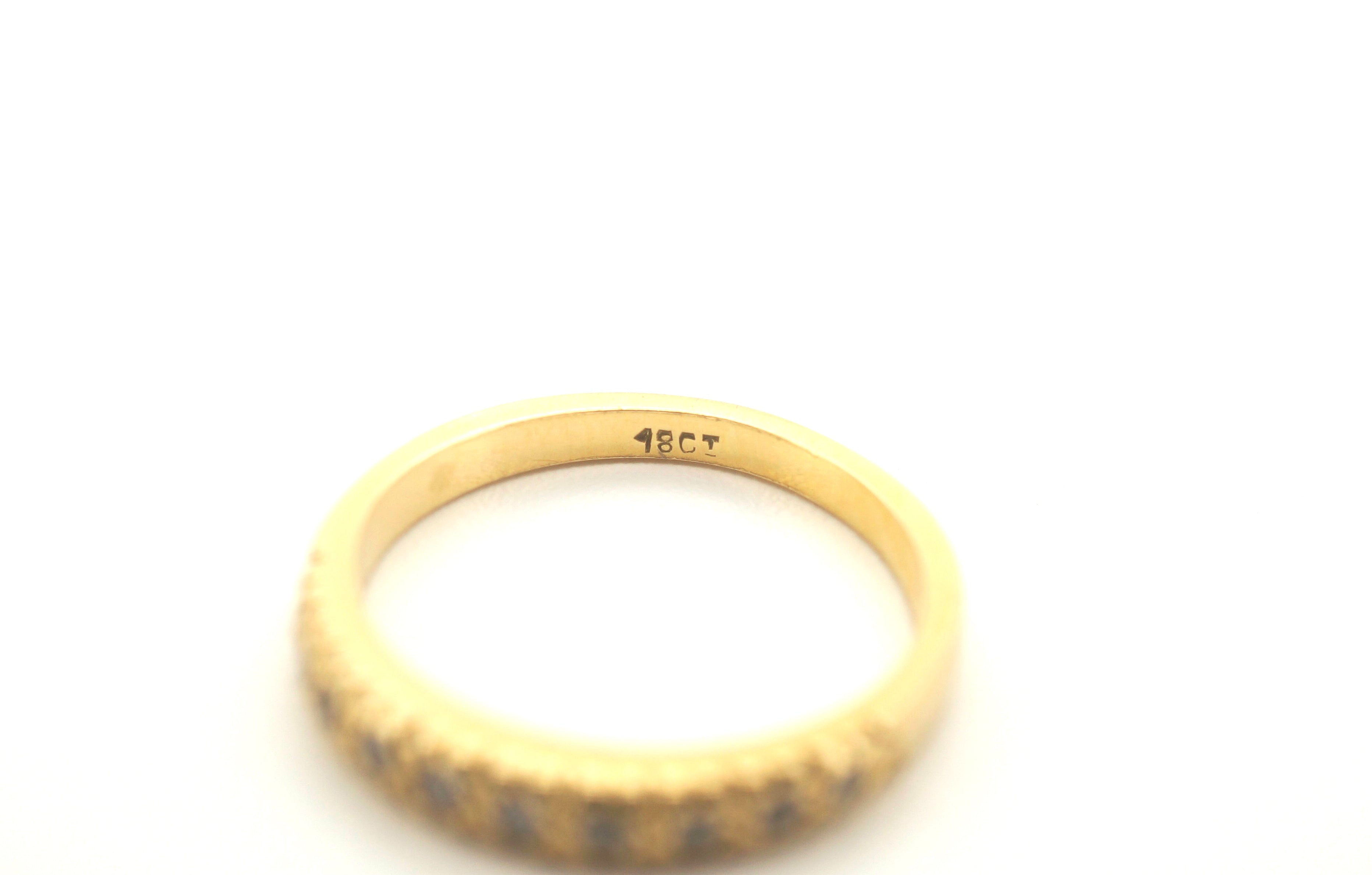 Ladies Solid 18K Yellow Gold Diamond Ring (J 1/2) - 502066
