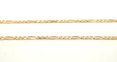 Ladies 9ct Yellow Gold Figaro Link Necklace & Pearl Pendant - 504630