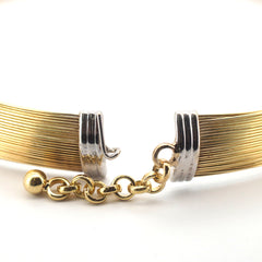 Ladies 18ct Yellow & White Gold Necklace (~11.5cm Diameter) - 510427