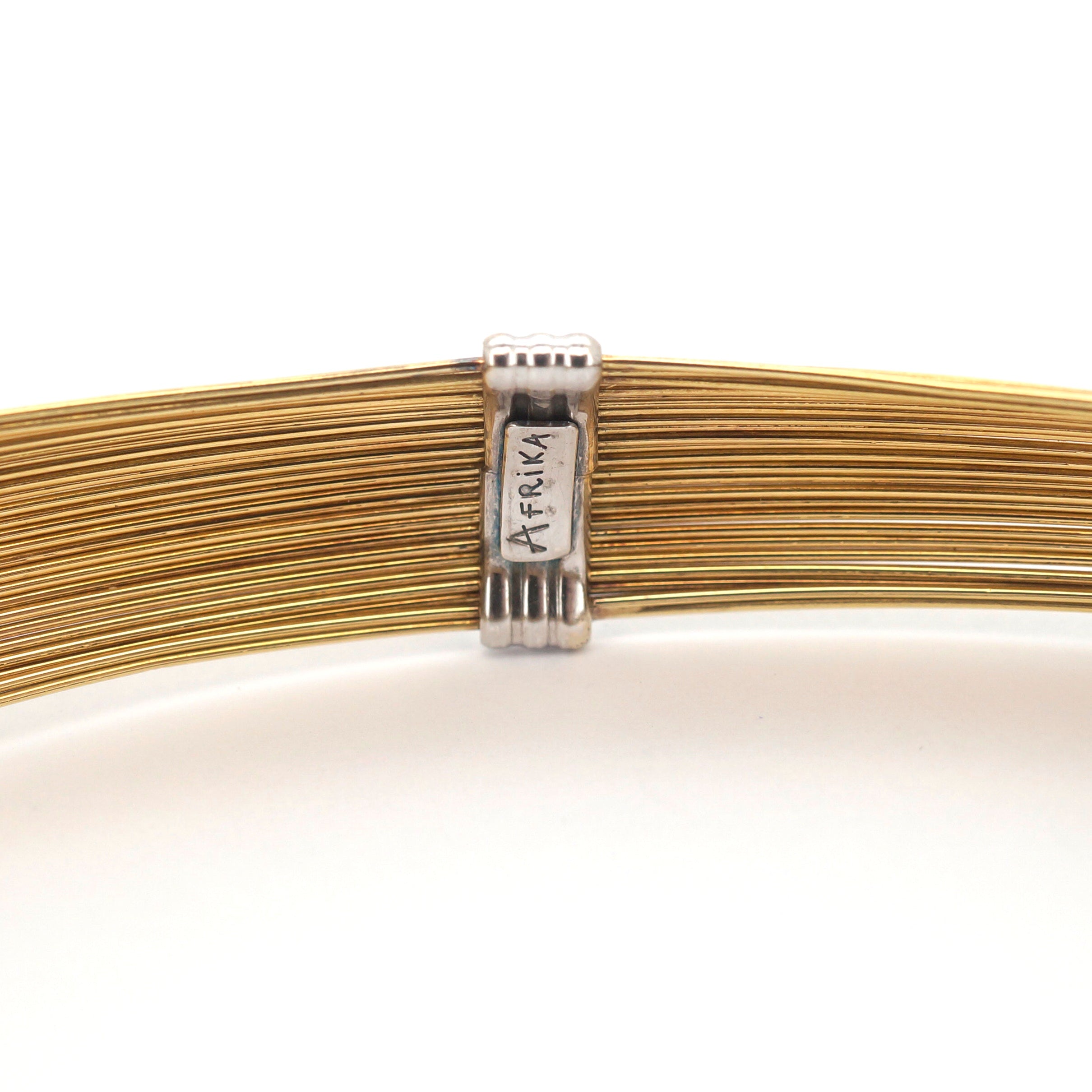 Ladies 18ct Yellow & White Gold Necklace (~11.5cm Diameter) - 510427