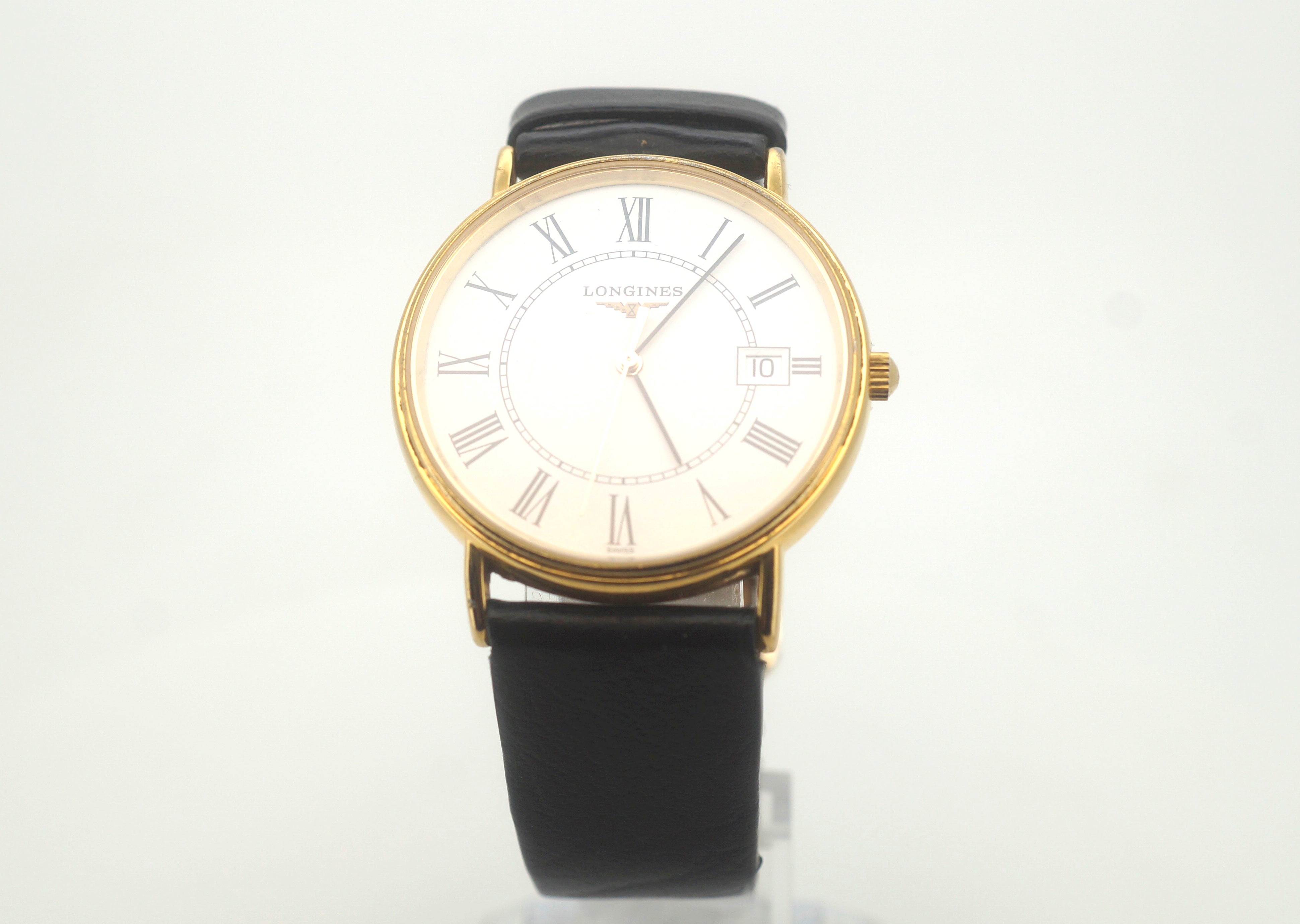 Vintage 1969 Longines L4.7202 Watch (37mm) with Leather Band - 501769
