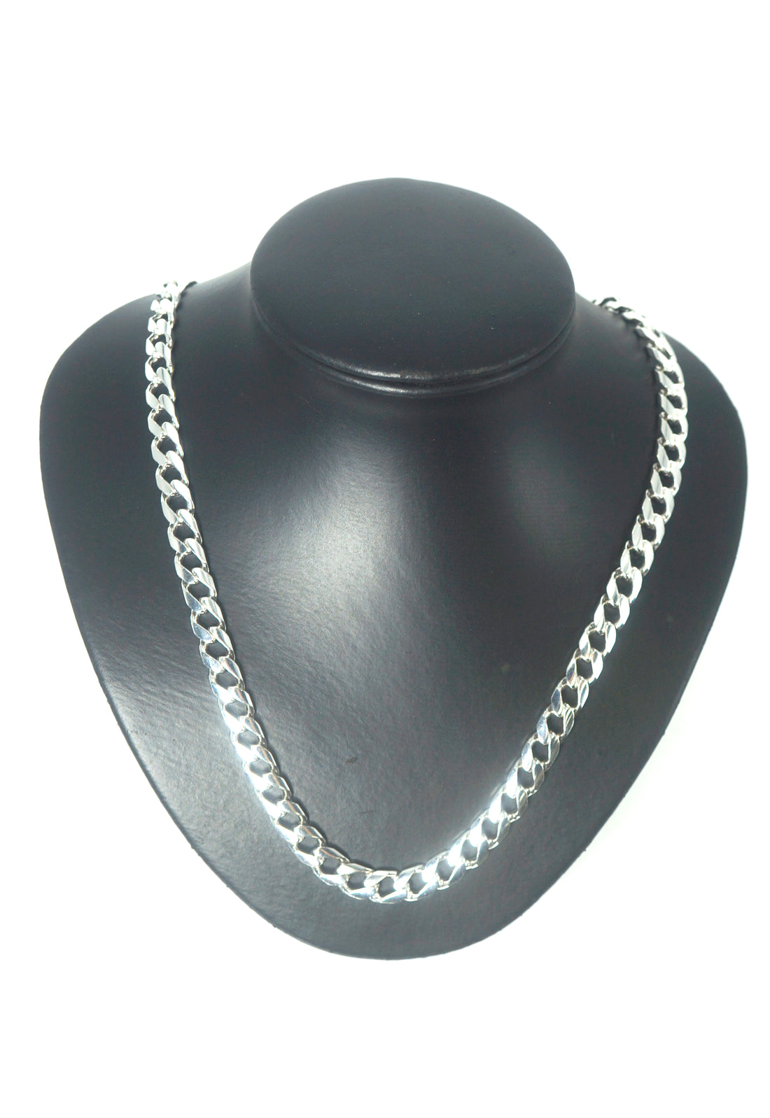 925 Stirling Silver Curb Link Necklace (55cm, 71.21g) - 504922