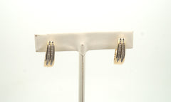 Ladies 9CT Yellow Gold Diamond Earrings - 504637