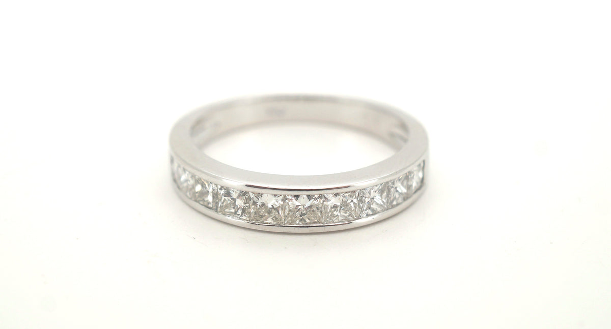 Ladies 18ct White Gold 10 Diamond Ring (Size N) - 500963
