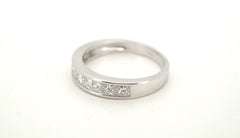 Ladies 18ct White Gold 10 Diamond Ring (Size N) - 500963