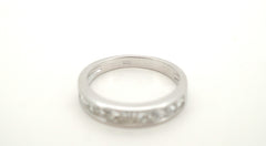 Ladies 18ct White Gold 10 Diamond Ring (Size N) - 500963