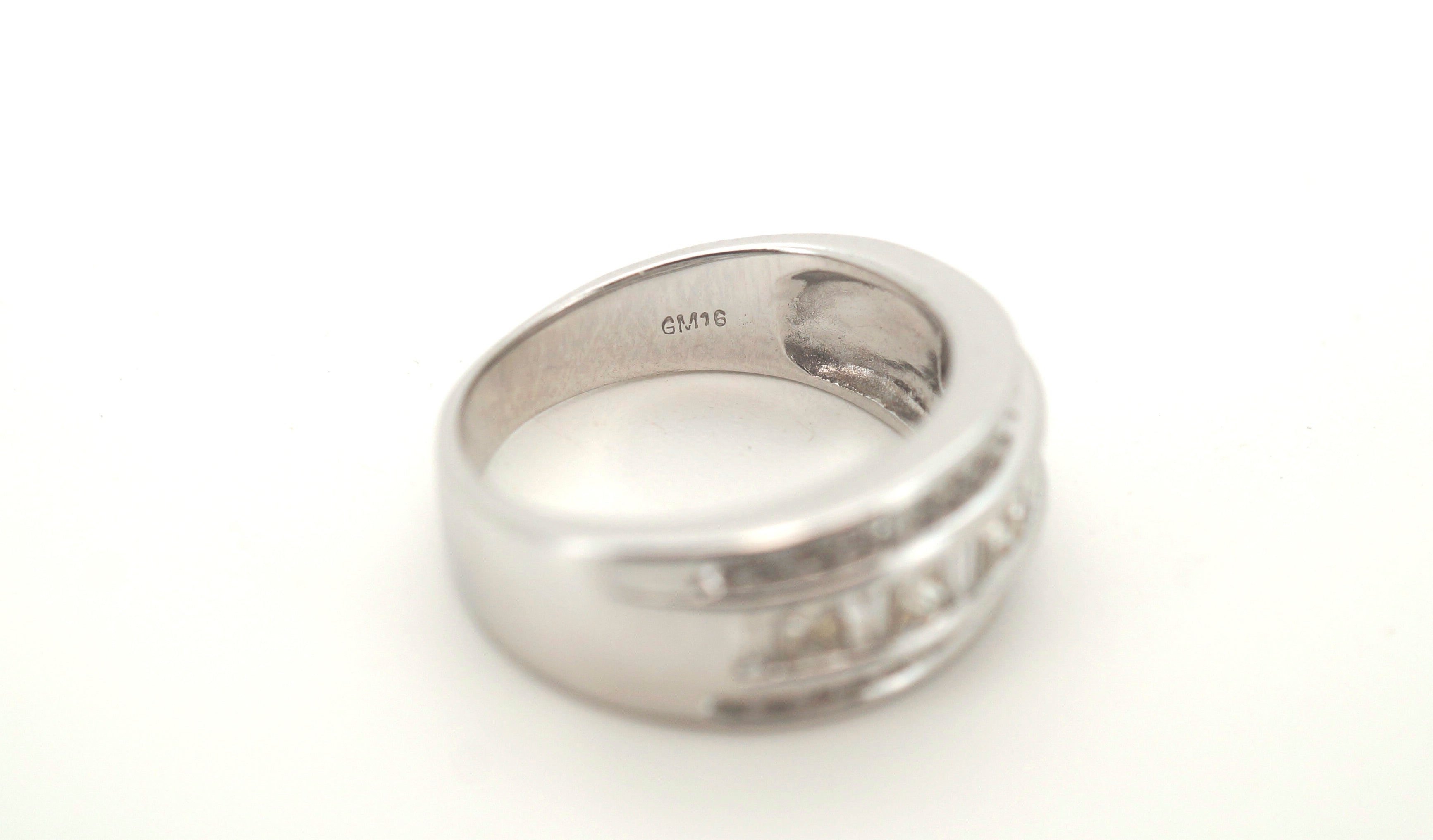 Mens 18ct White Gold 41 Diamond Dress Ring (Size J) - 501211