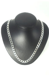 Men's Solid Silver 925 Curb Link Necklace (60cm, 76.6g) - 504799