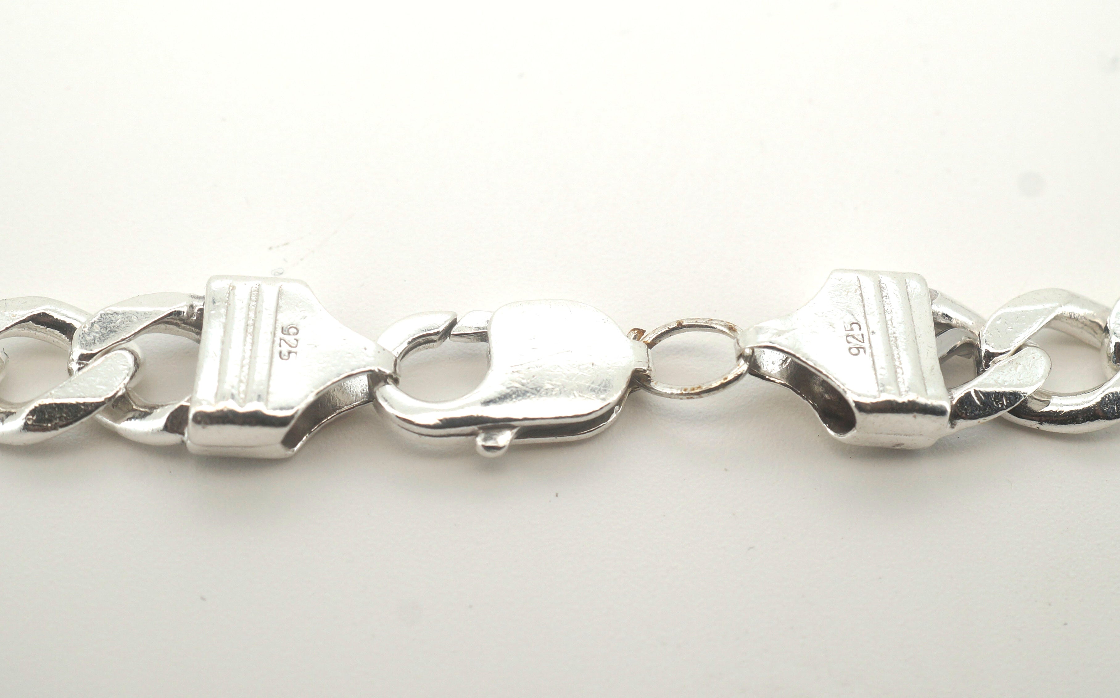 Men's Solid Silver 925 Curb Link Necklace (60cm, 76.6g) - 504799